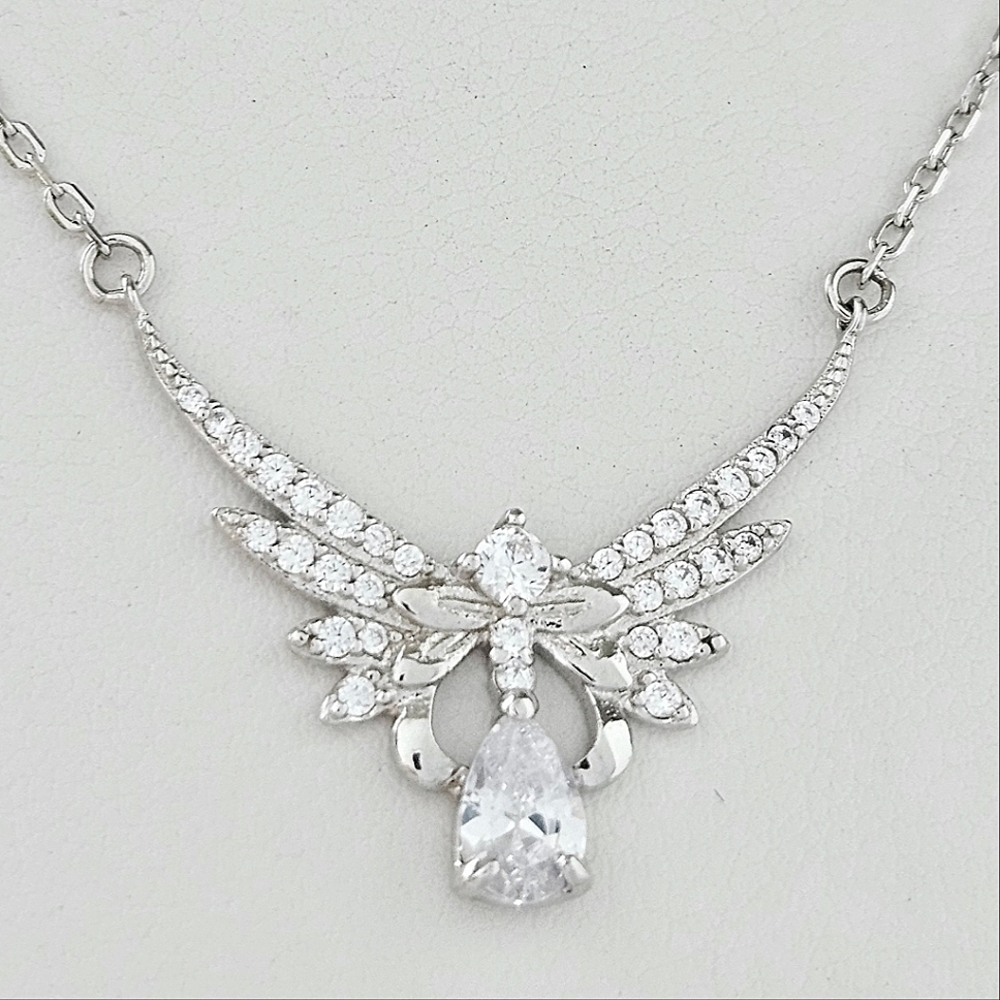 Guardian Angel Necklace,  925 Sterling Silver Charmed Aroma Angel Collection